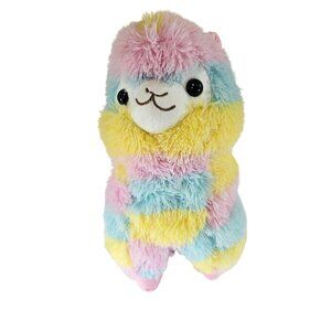 Best Toy MFG Rainbow Alpaca Plush Stuffed Llama 13"